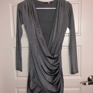 Boohoo Gray Dress